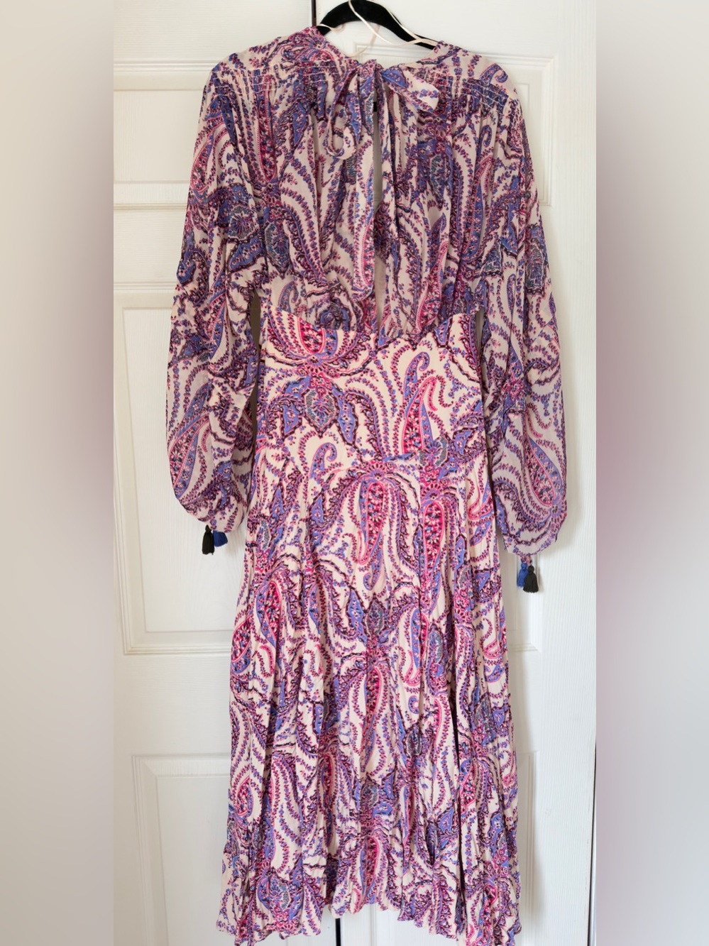 Free People Bohemian Pink & Purple Paisley Maxi Dress - Picture 5 of 6
